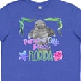 thumbnail image 4 of Inktastic Panama City Beach Florida Cute Swimming Manatee Youth T-Shirt, 4 of 5