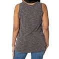 thumbnail image 2 of Women's Charcoal Arkansas Razorbacks Blake Sandwash Rib-Knit Tri-Blend Tank Top, 2 of 2