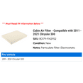thumbnail image 2 of Cabin Air Filter - Compatible with 2011 - 2021 Chrysler 300 2012 2013 2014 2015 2016 2017 2018 2019 2020, 2 of 2
