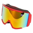 thumbnail image 4 of Skiing Protection Goggles, Anti Fog Air  System Adjustable Belt Ultra Wide View Field Ski Goggles  For Snowboarding Black Frame Grey Lens,Black Frame Silver Lens,Black Frame Red, 4 of 8