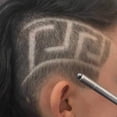 thumbnail image 4 of Tijeras de peluquería Profesional Magia Grabado Barba Tijeras para el cabello Ceja Carve Pen Peinado Pluma grabada + 10 piezas Cuchillas Ormromra LN-1647, 4 of 6