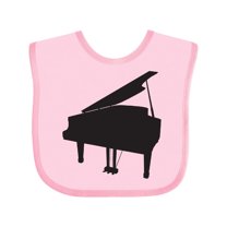 Inktastic Piano Silhouette Boys or Girls Baby Bib