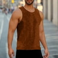 thumbnail image 2 of GERsome Men's Workout Tank Tops Round Neck Gym Sleeveless Muscle T Shirts Summer Loose Fit Activewear S-2XL, 2 of 7