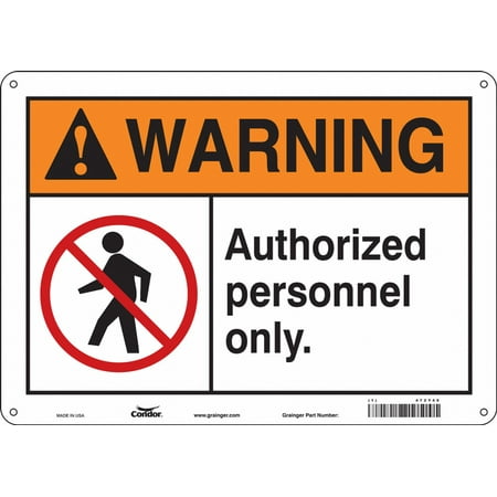 

Condor Safety Sign 10 inx14 in Aluminum 472Y49 472Y49 ZO-G5237659