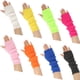 thumbnail image 5 of Namzi Calentadores de brazos, guantes largos sin dedos, mangas de punto elástico con orificio para el pulgar, guantes elásticos, gris claro, 5 of 5