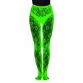 thumbnail image 1 of Aocisk Glow In The Dark Fishnet Stockings with Striped Luminous Pattern Out Tights for Women Night Party Wear Blue One Size, 1 of 4