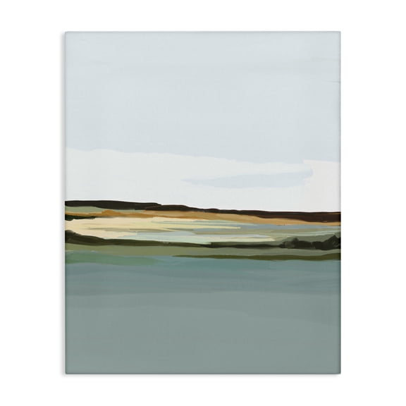 Stupell Industries Contemporary Modern Lake Shore Canvas Art, 24 x 30, by Amy Hall