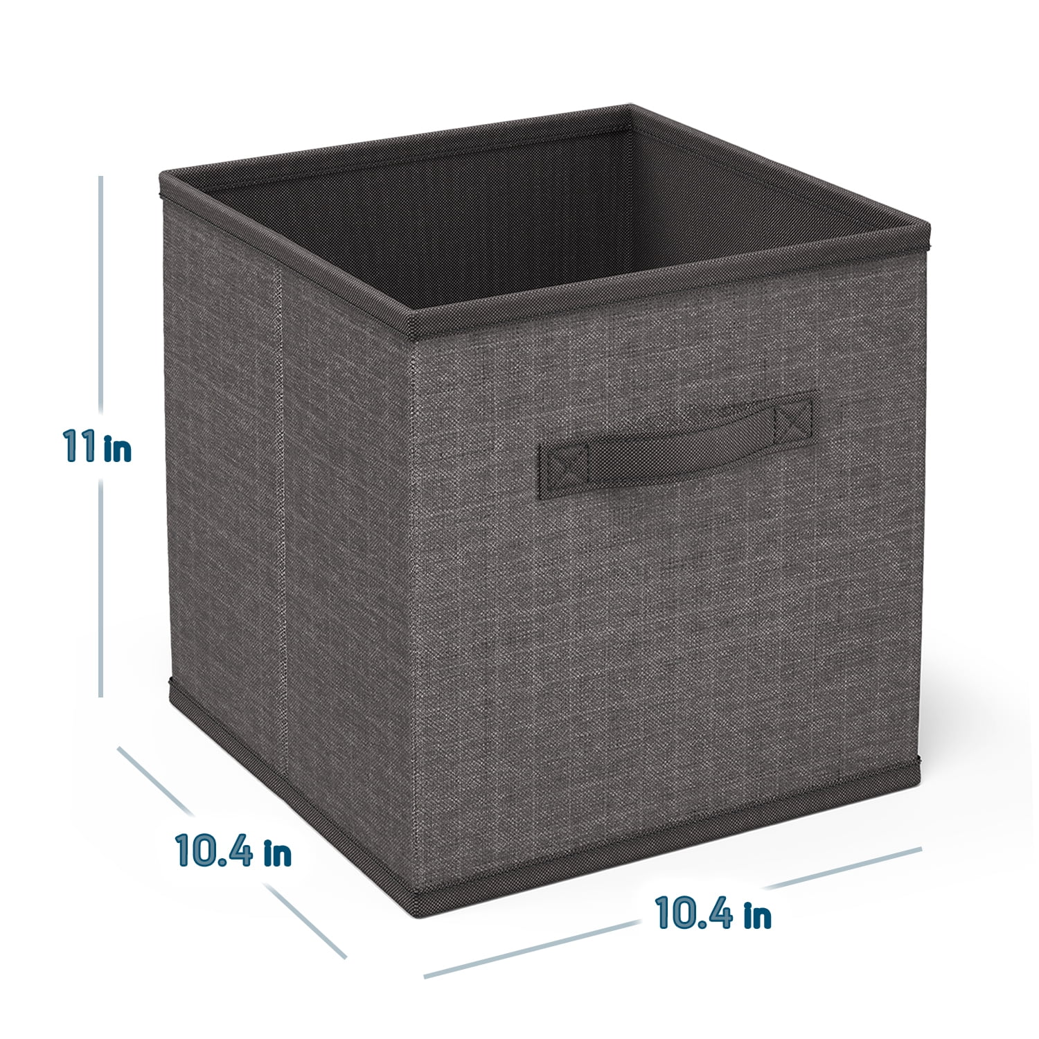 Clara Clark Cube Storage Bins, 11" Cube Storage Organizer, 6 Pack.