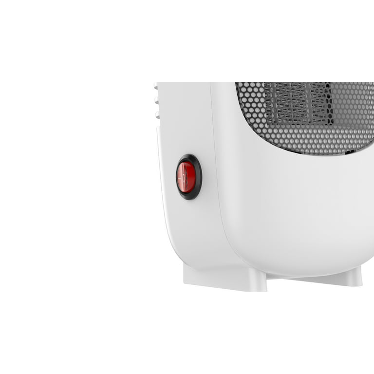Mainstays Personal Mini Electric Ceramic Heater 350W Indoor, White 