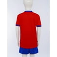 thumbnail image 4 of YiZYiF Kids Boys Football Set Pcs Quick Dry Gradient Jersey And Shortsteam Practice Costume Outdoor Tracksuits Red S, 4 of 7