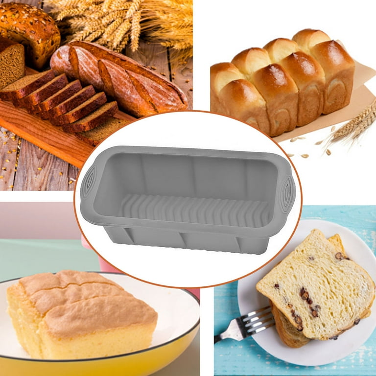 Silicone Bread Pan Mold Non Stick Loaf Pan Rectangle Toast Bread