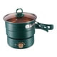 thumbnail image 3 of Estufa eléctrica,Olla eléctrica dividida para cocinar,olla antiadherente,duradera,Olla caliente eléctrica de 1,6 l para fideos,pasta,filete,huevo,Sartén multicocina plegable Cocina, 3 of 10