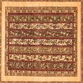 thumbnail image 1 of Ahgly Company Indoor Square Abstract Orange Modern Area Rugs, 8' Square, 1 of 4