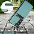 thumbnail image 6 of Allytech Back Flip Wallet Case for Samsung Galaxy S23 Plus with 5 Card Holder, Luxury PU Leather Kickstand Magnetic Buckle Shockproof Anti-Scratch Protective Case for Women Men - Mint, 6 of 7