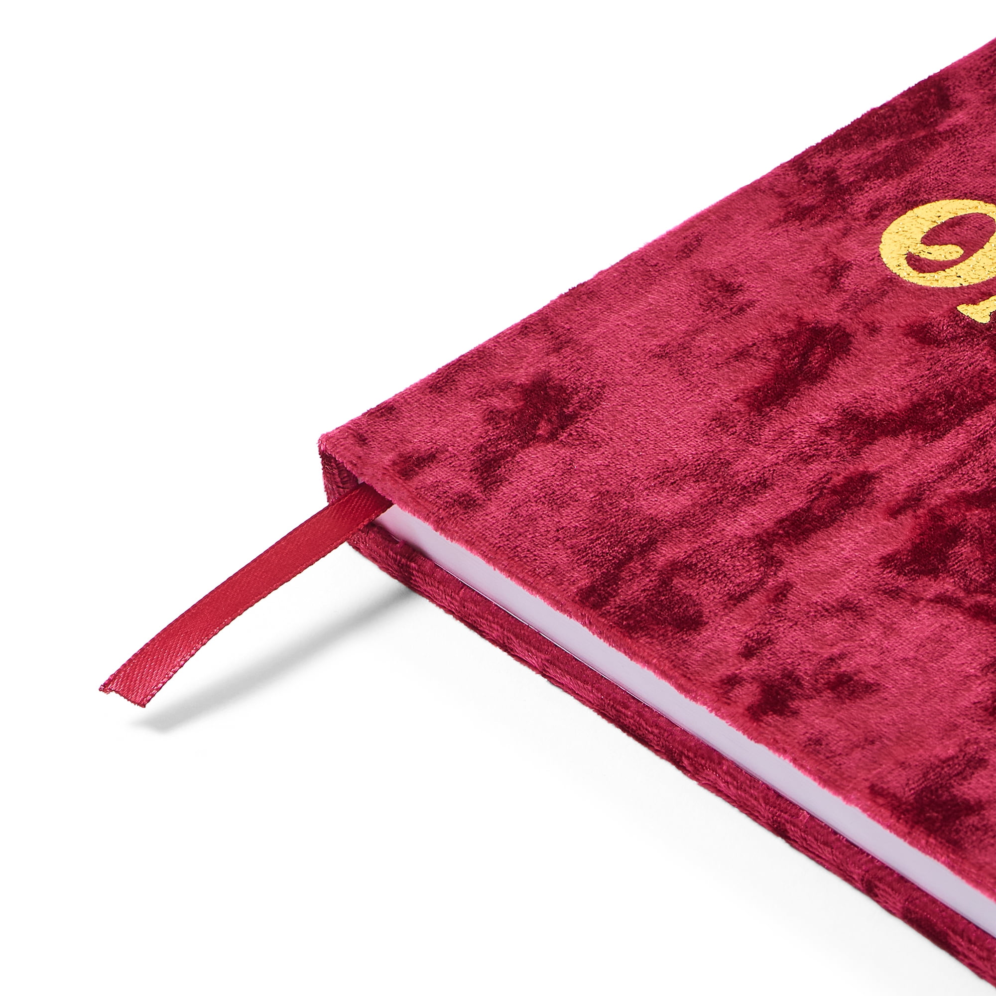 Sorority Shop Alpha Sigma Alpha Notebook - ASA Velvet Notebook, With Velvet Cover, Gold Foil Imprint, Satin Ribbon, 216 Lined Pages, Glued Binding - Sorority Journal