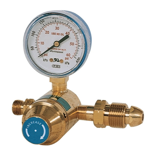 Goss Propane Regulators, Propane, 5 60 psi, 1/4 in (NPT);POL Inlet Spud and Nut