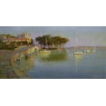 thumbnail image 2 of Obuchovsky, Yury 32x18 White Modern Wood Framed Museum Art Print Titled - Evening, 2 of 4
