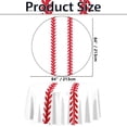 thumbnail image 2 of 3Pcs Baseball Tablecloths - 84inch Round Baseball Party Table Covers Red White Baseball Pattern Table Cloth for Kids Sports Baseball Birthday Party Supplies, 2 of 14