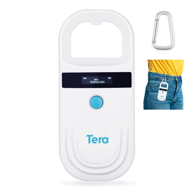 Lector de microchips para mascotas Tera D-Ring OLED recargable