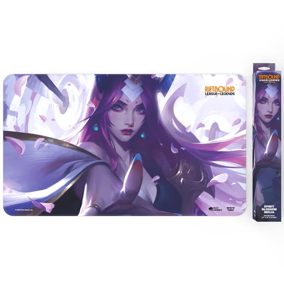 Riftbound: League of Legends - Playmat: Irelia -TCG Spiritforged Spirit Blossom, 24x14", Neoprene, Character Art, Tabletop Trading Card Game Accessory