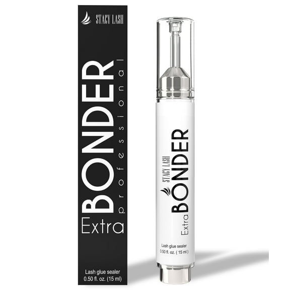 Stacy Lash Extra Bonder for Lash Extensions /0.50 fl. oz. / Eyelash Extension Supplies/Prevents Shock Polymerization/Eyelash Extension Sealer/Reduces Lash Extension Glue Fumes/Professional Use Only