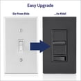 thumbnail image 2 of Interruptor de intensidad Leviton SureSlide 6674-P0E para bombillas LED, 2 of 9