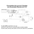 thumbnail image 5 of Convertidor Alta A Baja Hi-low 2ch Remoto 12v 50w Steelpro Negro, 5 of 5