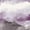 Midnight At The Lake Amethyst And Grey, variant on Elephant Stock Aquarelle Violet Wall Art - Horizontal Multi Panel Canvas - Living Room Wall Decor - Abstract Multi Panel - Purple And White Decor By Chris Paschke - 23" x 14"