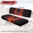 thumbnail image 7 of HUIACONG Flame Wolf UTV Seat Covers Waterproof Polyester Breathable Universal UTV Seat Covers Non-Slip Soft for Kawasaki Mule 3000 3010 3020, 7 of 7