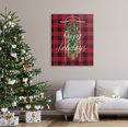 thumbnail image 2 of Stupell Industries Happy Holidays Tartan Sled Graphic Art Gallery Wrapped Canvas Print Wall Art, Design by Amanda McGee, 2 of 7