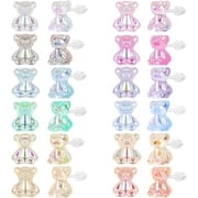 POFO Colorful Stud Earrings Set Plastic Earrings Cute Clear Earrings Kawaii Hypoallergenic Earrings For Women Multipack[z1074]
