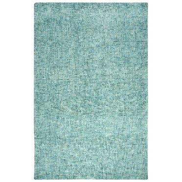 Alora Decor Storm 10' x 13' Tweed Teal/Beige Hand-Tufted Area Rug