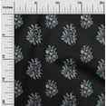 thumbnail image 1 of oneOone Silk Tabby Fabric Leaves & Floral Block Printed Craft Fabric BTY 42 Inch Wide, 1 of 4