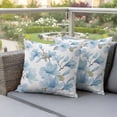 thumbnail image 2 of Outdoor Waterproof Pillow Covers Watercolor Magnolia Flower Decorative Throw Pillow Protectors,Pillowcase Cushion Cases for Patio Sofa Garden Couch,16x16in,Pack of 2, 2 of 14