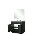thumbnail image 3 of 36 In. W X 22 D Black Oak Bath Vanity With Cultured Marble Countertop, Faucet, Mirror And Single Countertop Faucet, 3 of 6