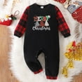 thumbnail image 2 of yocbz Baby Boy Christmas Jumpsuit Infant Baby Boys Girls First Christmas Outfit Xmas Romper Elf Santa Clothes Black,Size for 6-9 Months, 2 of 9