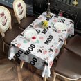 thumbnail image 2 of White Cow Moo Heart Pattern Rectangle Tablecloth 60"x120",Waterproof Polyester Rectangle Table Cloth, Wipeable Spillproof Polyester Tablecloth for Dining, Camping, Indoor and Outdoor, 2 of 6