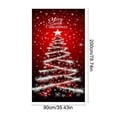 thumbnail image 3 of YIKA Christmas Door Set Door Width Door Curtain Holiday Party Decoration Christmas Tree Door Hanging Door Cover Decoration A, 3 of 6