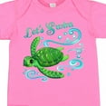 thumbnail image 4 of Inktastic Lets Swim Cute Sea Turtle Boys or Girls Baby Bodysuit, 4 of 5