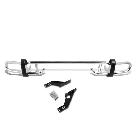 DNA Motoring RBG-005-SS For 2006 to 2012 Toyota RAV4 XA30 Stainless Steel Double Bar Rear Bumper Protector Guard (Chrome) 07 08 09 10 11