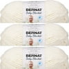 Spinrite Bernat Baby Blanket Big Ball Yarn - Vanilla, 1 Pack of 3 Piece