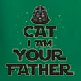 thumbnail image 2 of Cat I Am Your Father Cat Lover Womens Graphic Long Sleeve T-Shirt, Kelly, XX-Large, 2 of 5