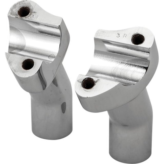 HardDrive Forged Pullback Handlebar Risers, 3-1/2in. Rise - Chrome