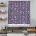 thumbnail image 4 of Vintage Lines Sheer Curtains 96 Inches Long, White Lines Abstarct Minimalist Art Purple Light Filering Curtains, Privacy Drapes Simi Floor to Veiling Curtain for Living Room Large Window Treatment, 4 of 8