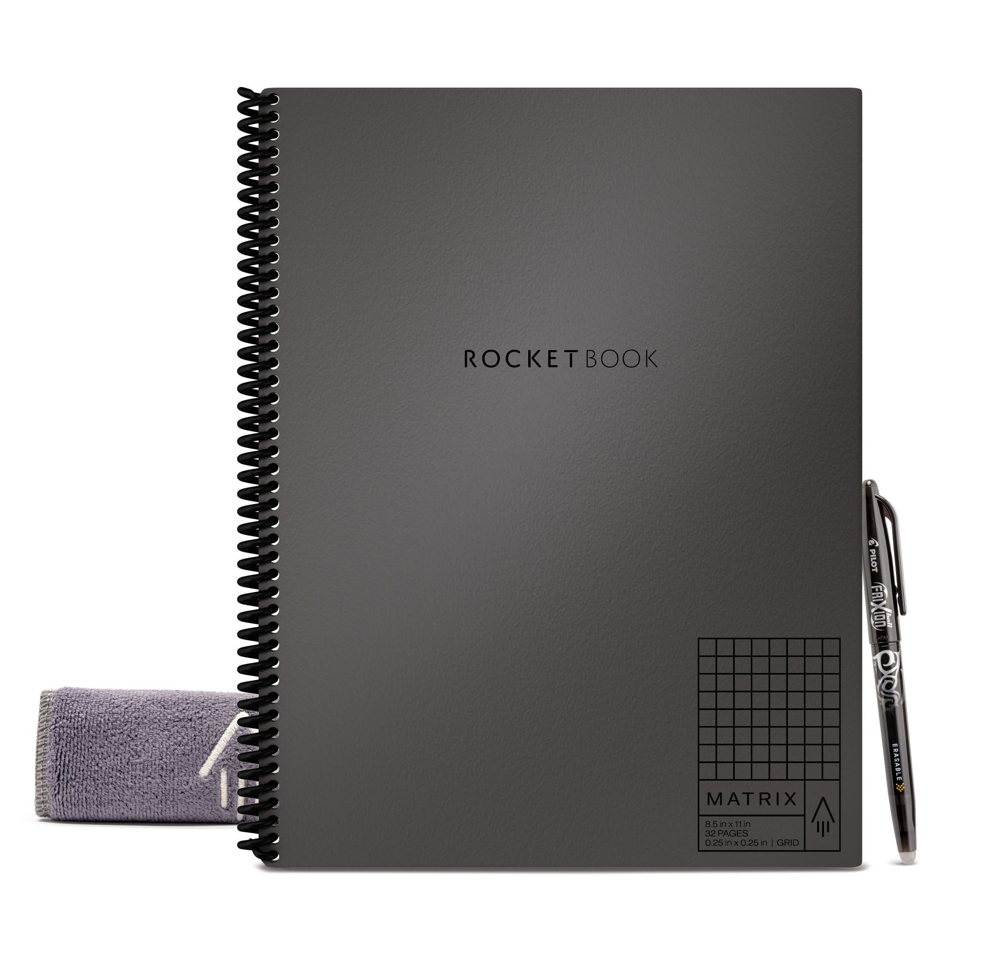 "Rocketbook Matrix Smart Reusable and Sustainable Smart Spiral Notebook