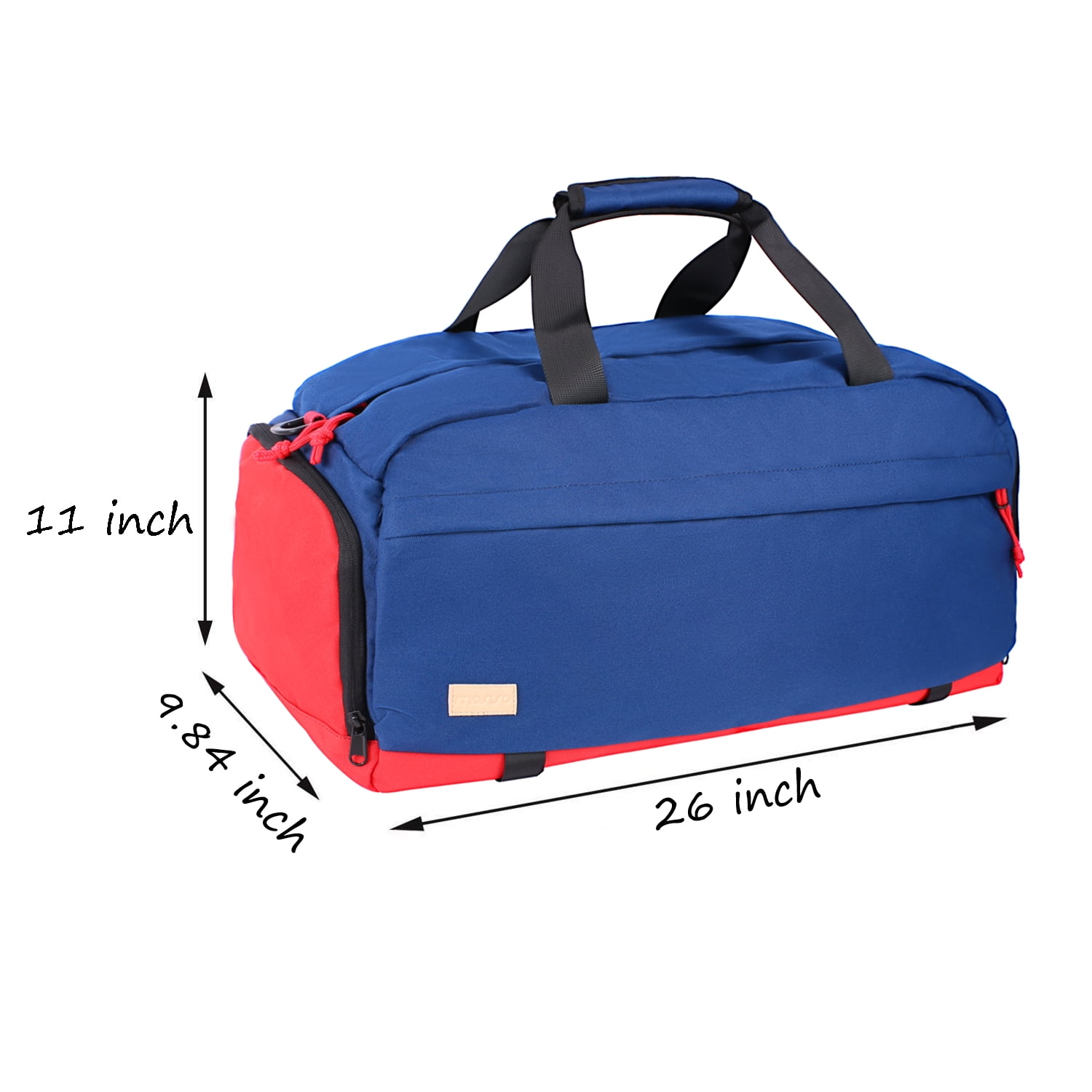 Mosiso Waterproof Sports Duffle Bag Gym Bag Travel Duffel with Adjustable Strap for Sports , Gym ,Vacation , Shopping and Travel