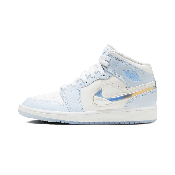 JORDAN GRADE SCHOOL AIR JORDAN 1 MID SE GS "GLITTER SWOOSH" FQ9117 400 FQ9117 400 from Stadium Goods
