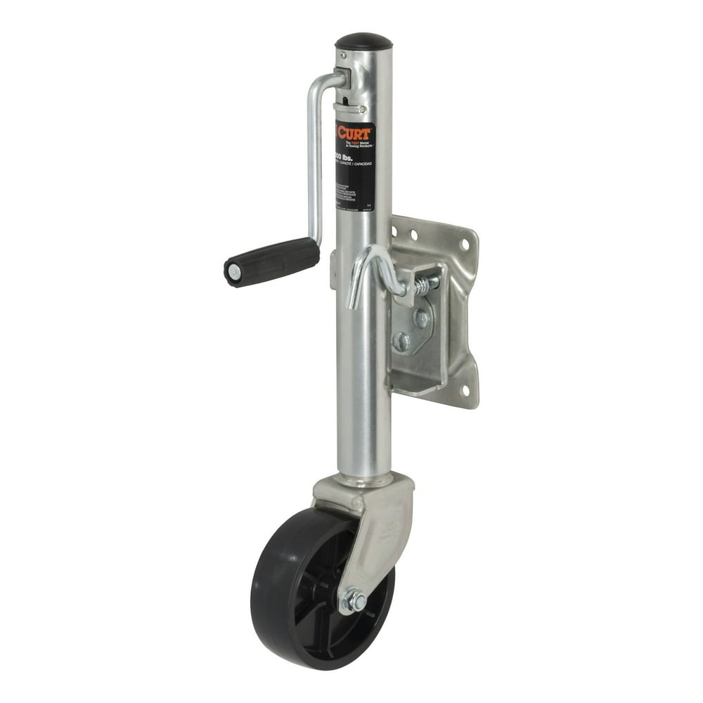 CURT 28113 Marine Boat Trailer Jack with 6Inch Wheel, 1,200 lbs. 11