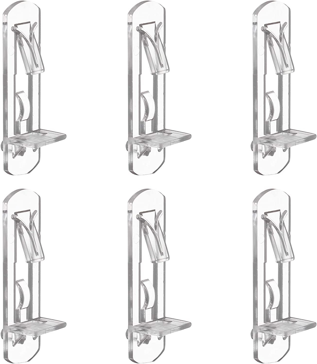 30Pcs Shelf Support Pegs Locking Shelf Clips. Clear Shelf