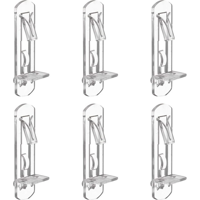 30Pcs Shelf Support Pegs Locking Shelf Clips. Clear Shelf